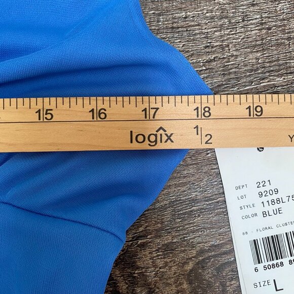 Vtg NWT Byer Too Womens Y2K Sheer Midi Slip Dress Size L Fairycore Floral 90s - Picture 12 of 16